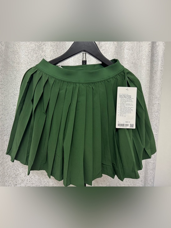 lululemon athletica Dresses & Skirts - NWT Lululemon High-Rise Pleated Tennis Skirt Long Ivy Grove Sz 4 LW8AU4T